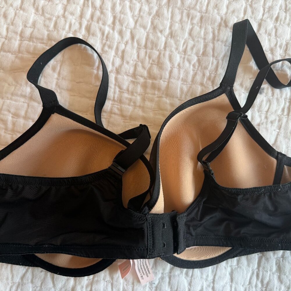 Victoria’s Secret Perfect Coverage Bra 38C Sheer Black - Picture 2 of 4
